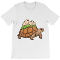 Tortoise Carrying Tardigrade Family On Flexfit Fit T-shirt | Artistshot