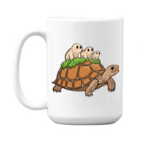 Tortoise Carrying Tardigrade Family On Flexfit Fit 15 Oz Coffee Mug | Artistshot