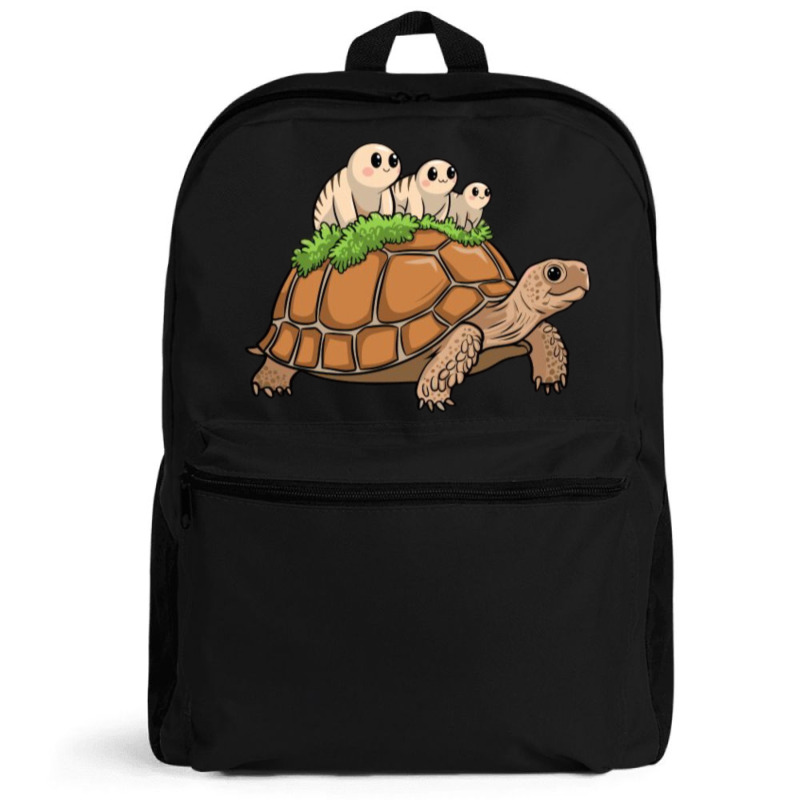 Tortoise Carrying Tardigrade Family On Flexfit Fit Backpack | Artistshot