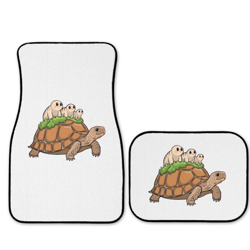 Tortoise Carrying Tardigrade Family On Flexfit Fit Full Set Car Mats | Artistshot