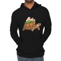 Tortoise Carrying Tardigrade Family On Flexfit Fit Lightweight Hoodie | Artistshot