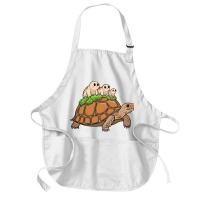 Tortoise Carrying Tardigrade Family On Flexfit Fit Medium-length Apron | Artistshot