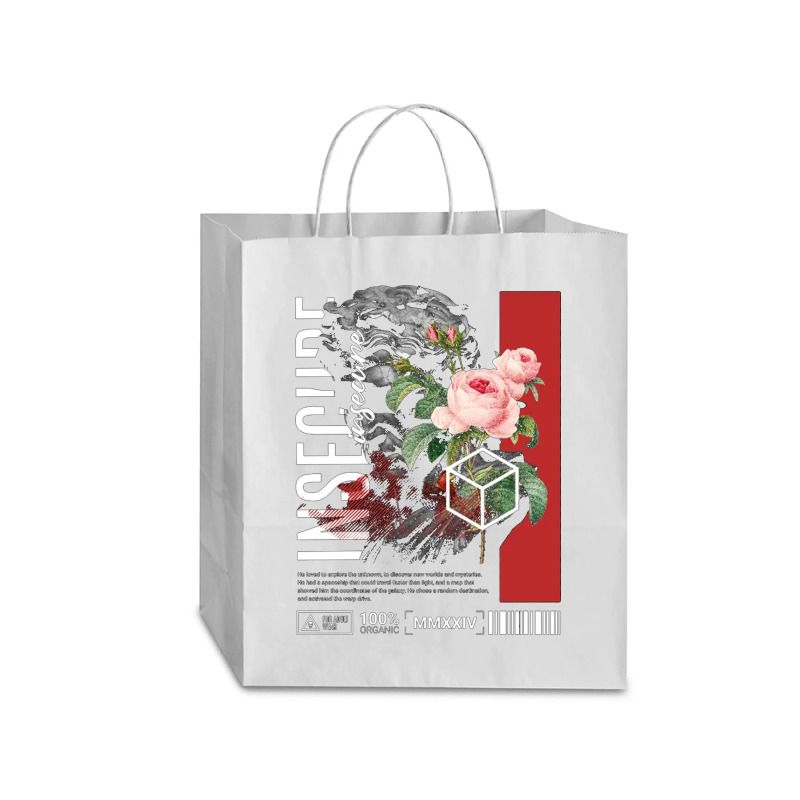 Insecure Floral Statue Traveler Paper Bag -13 X 6 X 15 3/4 | Artistshot