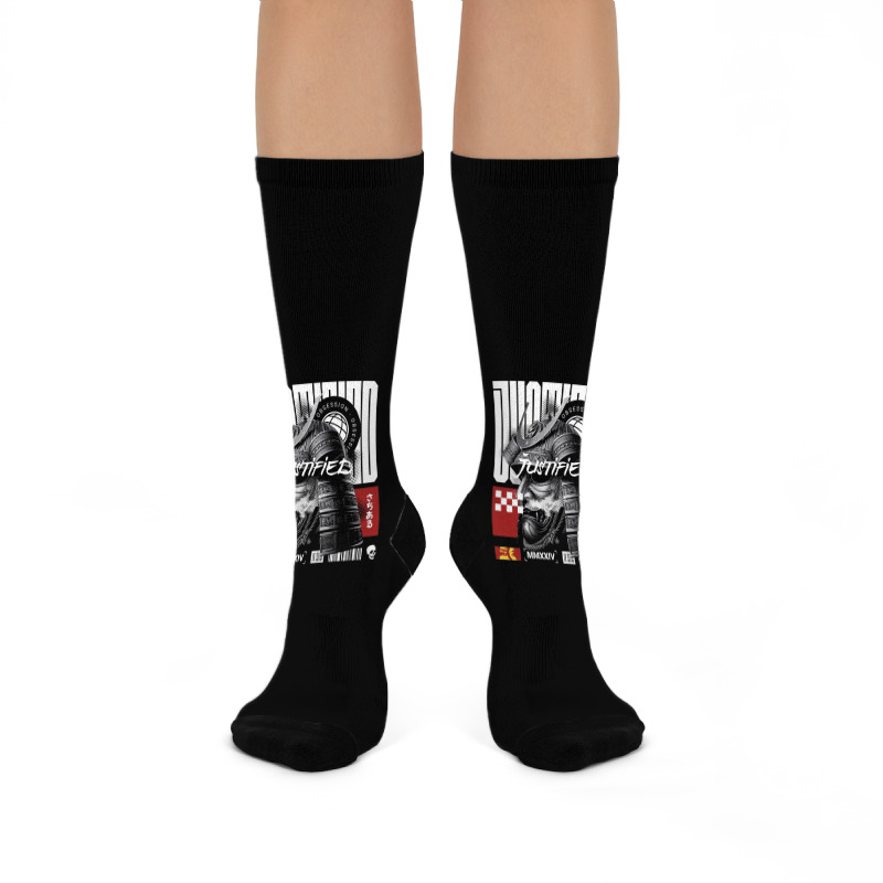 Justified Samurai Crew Socks | Artistshot