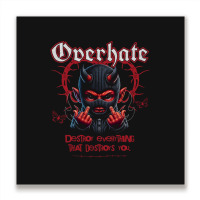 Overhate Metal Print Square | Artistshot