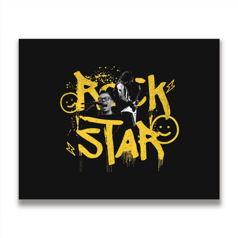 Rockstar - Music Metal Print Horizontal | Artistshot