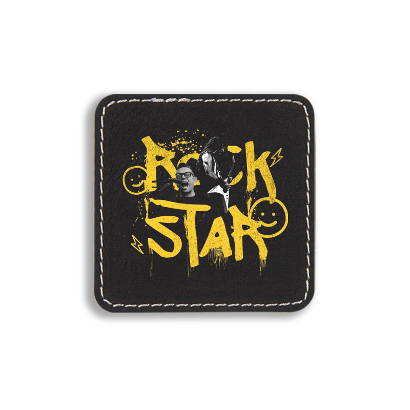 Rockstar - Music Square Leatherette Patch | Artistshot