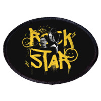 Rockstar - Music Oval Patch | Artistshot