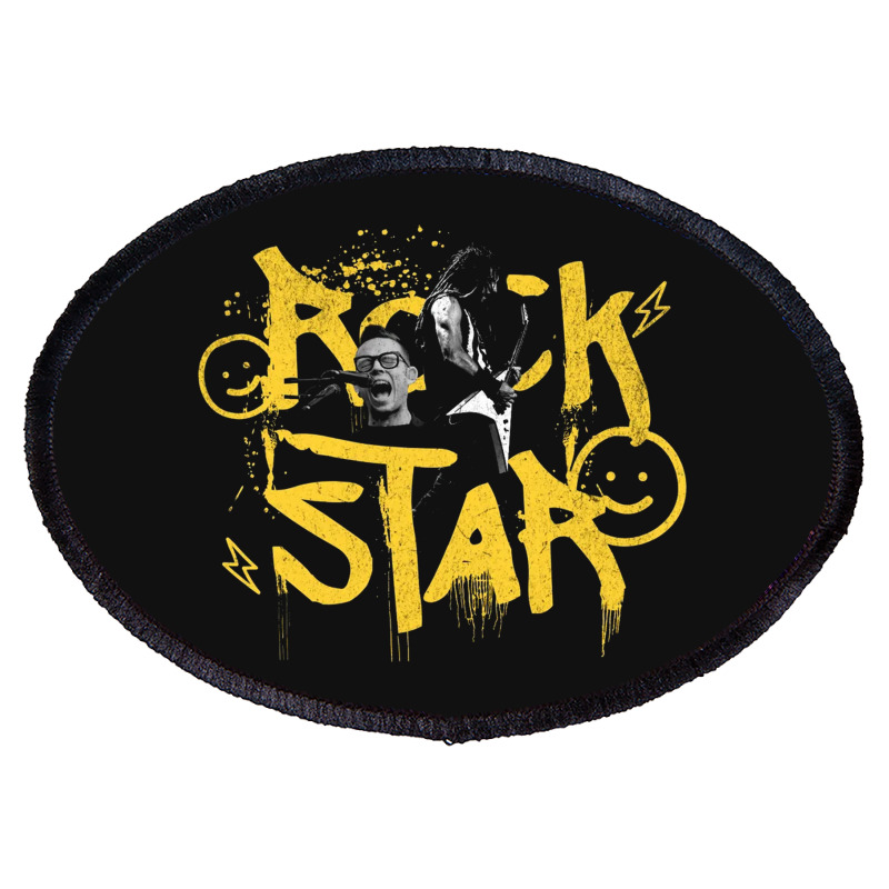 Rockstar - Music Oval Patch | Artistshot