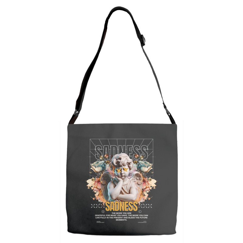 Sadness Future Adjustable Strap Totes | Artistshot