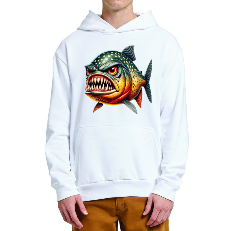 Fierce Piranha Attack Urban Pullover Hoodie | Artistshot