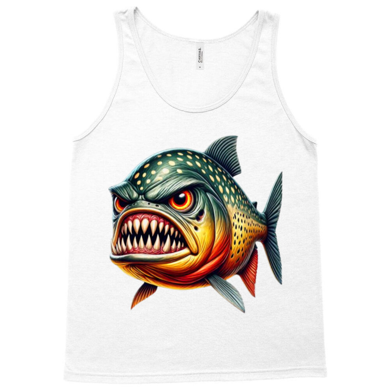 Fierce Piranha Attack Tank Top | Artistshot