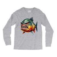 Fierce Piranha Attack Long Sleeve Shirts | Artistshot