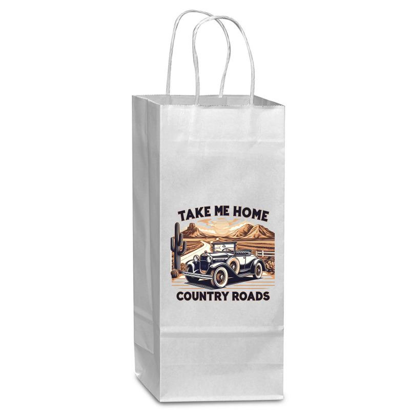 Take Me Home Wine Paper Bag - 5 1/2 X 3 1/4 X 13 | Artistshot