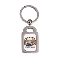 Take Me Home Silver Rectangle Keychain | Artistshot