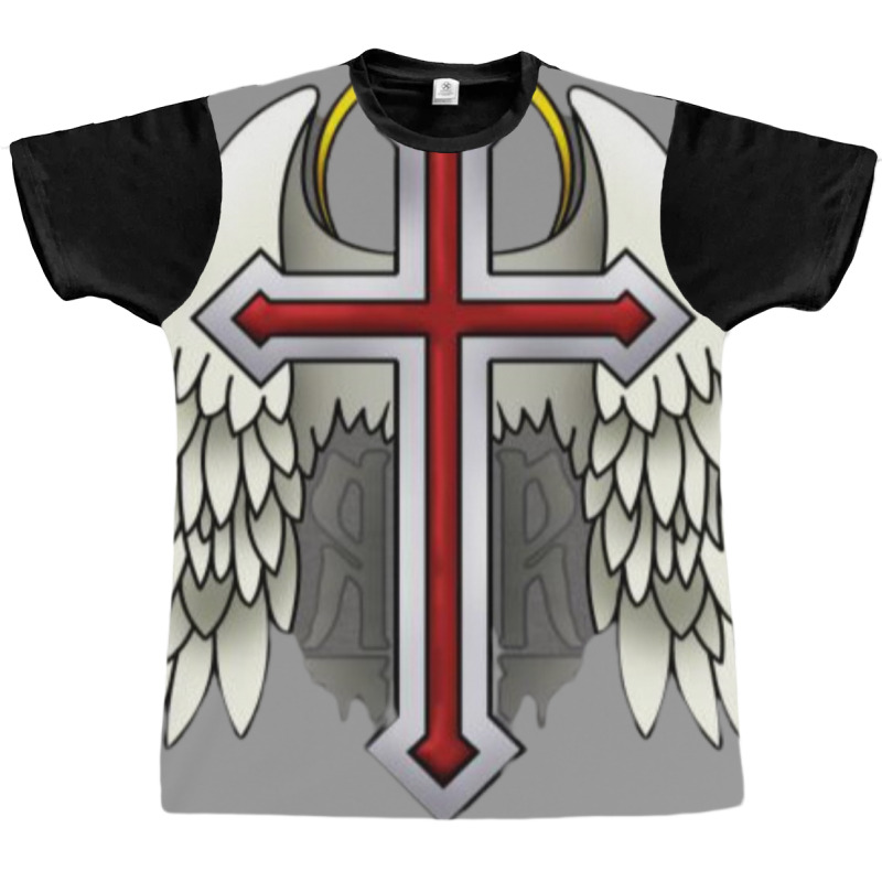 Guardian Winged Cross Graphic T-shirt | Artistshot