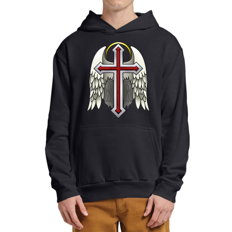 Guardian Winged Cross Urban Pullover Hoodie | Artistshot