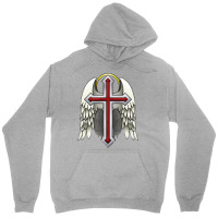 Guardian Winged Cross Unisex Hoodie | Artistshot