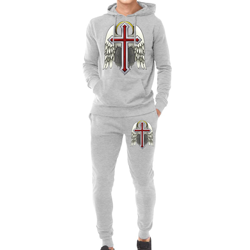 Guardian Winged Cross Hoodie & Jogger Set | Artistshot