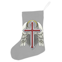 Guardian Winged Cross Holiday Stocking | Artistshot