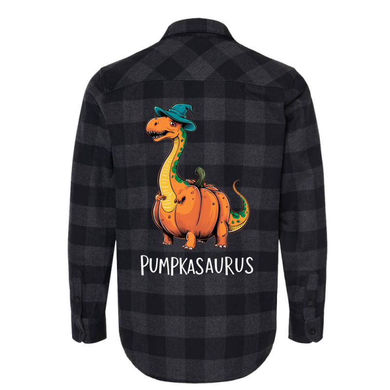 Pumpkasaurus Flannel Shirt | Artistshot