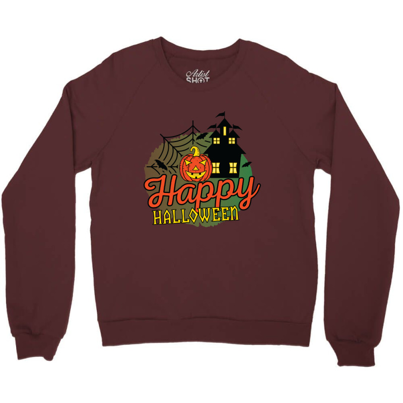 Happy Halloween Pumpkin Boo Witch Crewneck Sweatshirt | Artistshot