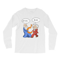 Geek Nerdy Pythagoras Vs Einstein Long Sleeve Shirts | Artistshot