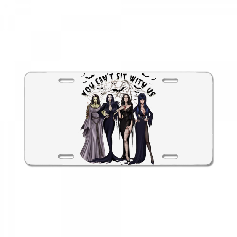 You Can't Sit With Us, Halloween License Plate | Artistshot