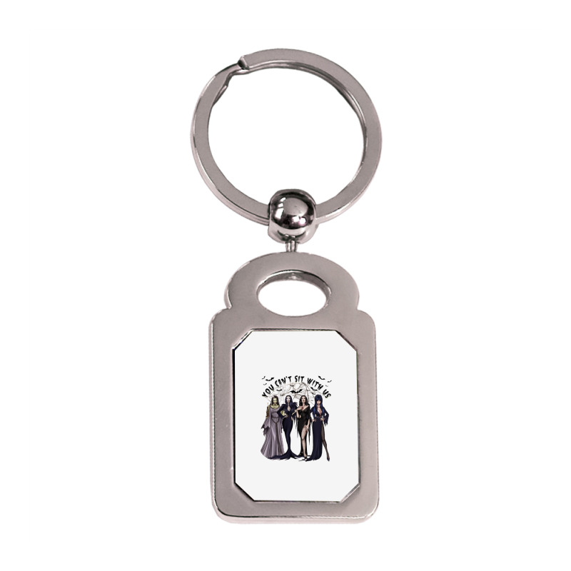 You Can't Sit With Us, Halloween Silver Rectangle Keychain | Artistshot