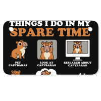 Capybara Lover Things I Do In My Spare Time Motorcycle License Plate | Artistshot