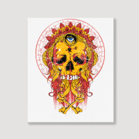 Skull, Skulls, Skeleton, Eyes Portrait Canvas Print | Artistshot