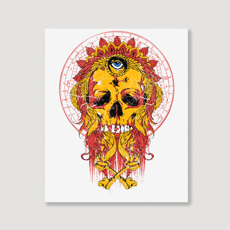 Skull, Skulls, Skeleton, Eyes Portrait Canvas Print | Artistshot