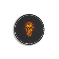 Skull, Skulls, Skeleton, Eyes Round Leatherette Patch | Artistshot