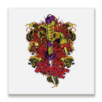 Skull, Skulls, Skeleton, Zombie Metal Print Square | Artistshot