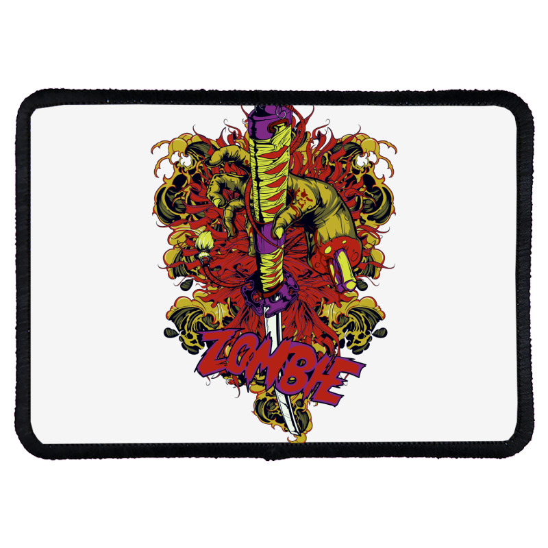 Skull, Skulls, Skeleton, Zombie Rectangle Patch | Artistshot