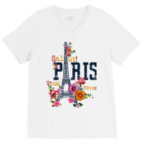 Europe City, Flowers V-neck Tee | Artistshot