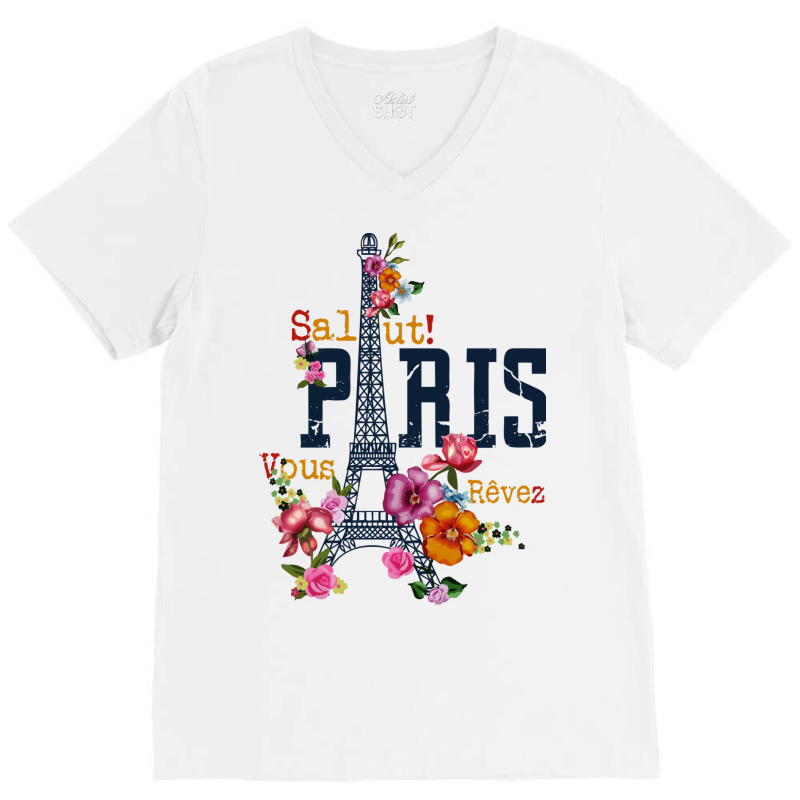 Europe City, Flowers V-neck Tee | Artistshot