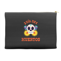 Dia De Muertos, Skull, Skeleton, Flowers Accessory Pouches | Artistshot