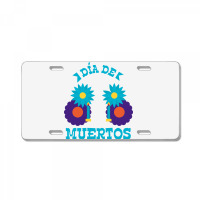 Dia De Muertos, Flowers License Plate | Artistshot