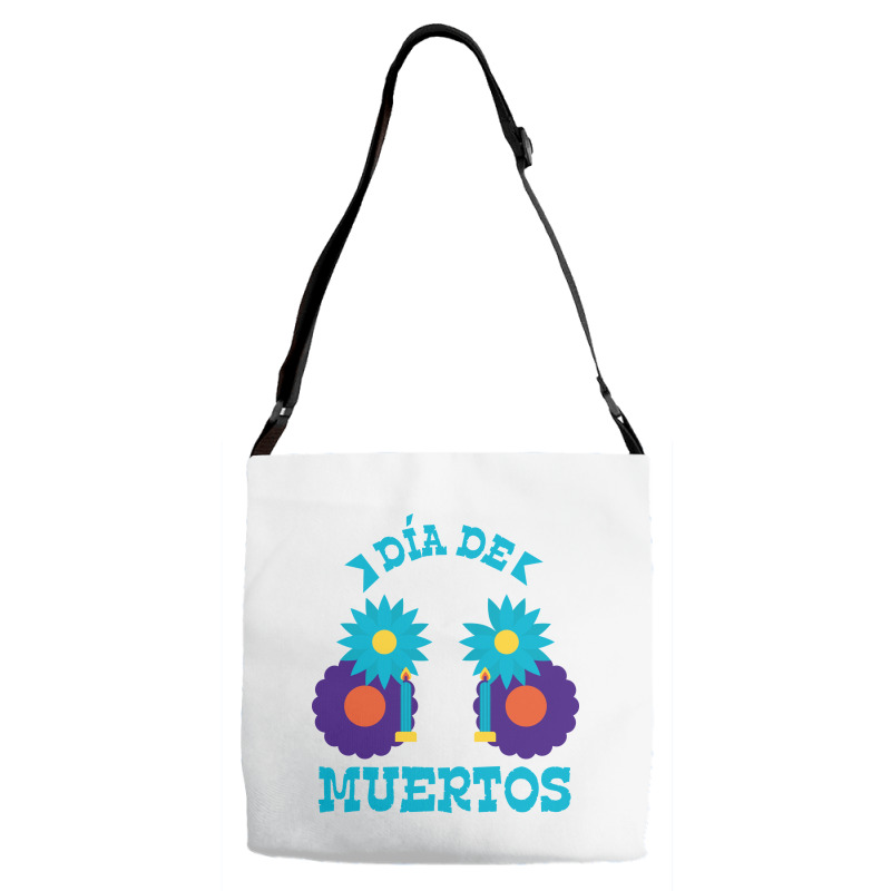 Dia De Muertos, Flowers Adjustable Strap Totes | Artistshot