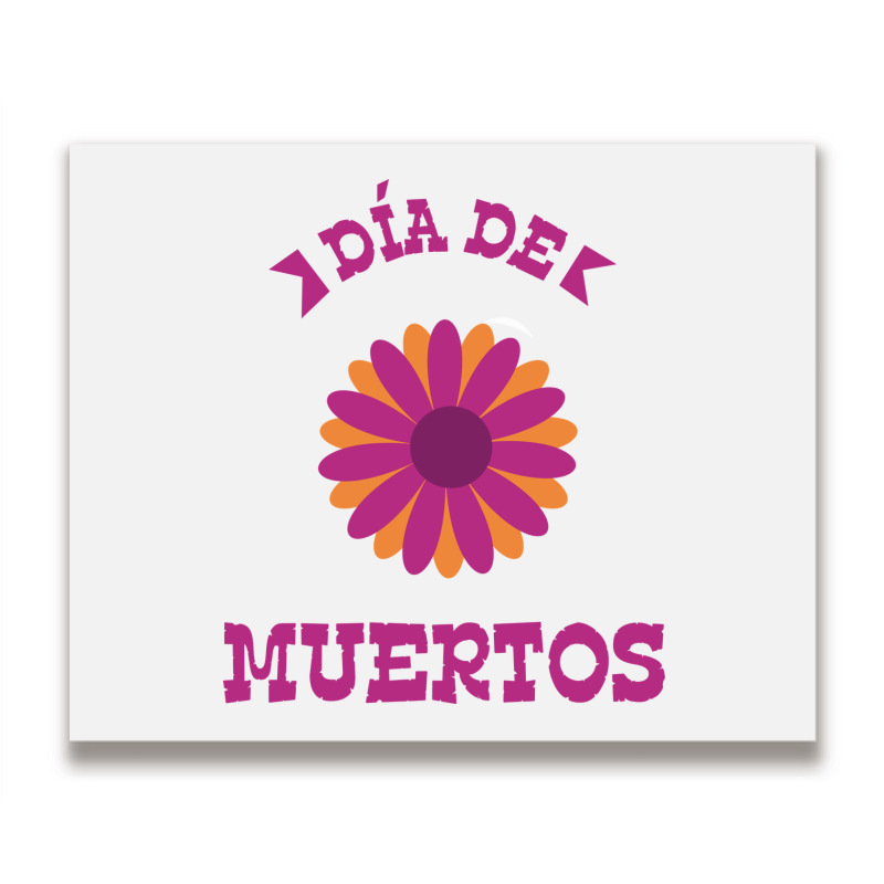 Dia De Muertos, Flowers Metal Print Horizontal | Artistshot