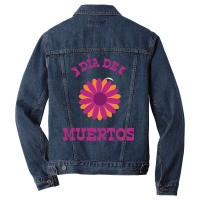 Dia De Muertos, Flowers Men Denim Jacket | Artistshot