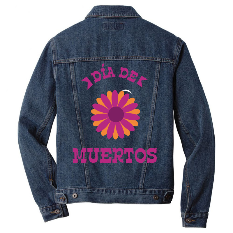 Dia De Muertos, Flowers Men Denim Jacket | Artistshot