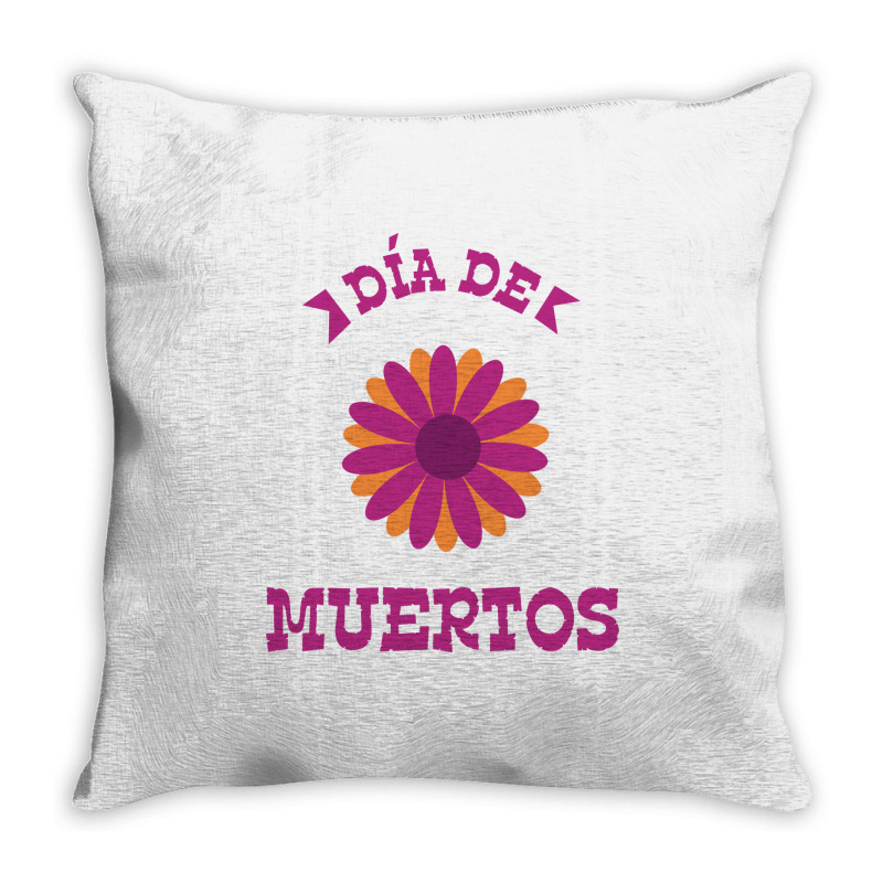 Dia De Muertos, Flowers Throw Pillow | Artistshot