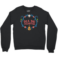 Dia De Muertos, Skull, Skulls, Skeleton, Guitar Crewneck Sweatshirt | Artistshot