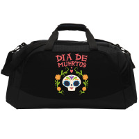 Dia De Muertos, Skull, Skulls, Skeleton, Flowers Active Duffel | Artistshot