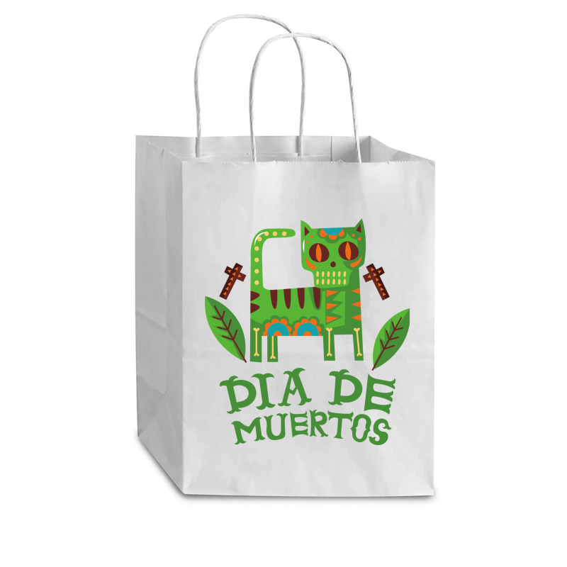 Dia De Muertos, Cat, Cats, Skull, Skulls, Skeleton Cub Paper Bag - 8 X 4 1/2 X 10 1/4 | Artistshot