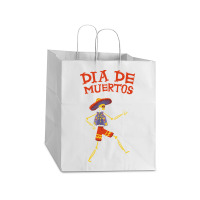 Dia De Muertos, Skull, Skulls, Skeleton, Dance Take Out Paper Bag - 14 X 10 X 15 1/2 | Artistshot