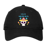 Dia De Muertos, Skull, Skulls, Skeleton, Flowers Adjustable Cap | Artistshot