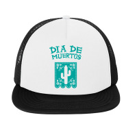 Dia De Muertos, Catus, Flowers Foam Snapback Hat | Artistshot